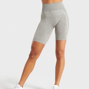 Gymshark Flex Cycling Shorts - Khaki Marl/Taupe - Size XS